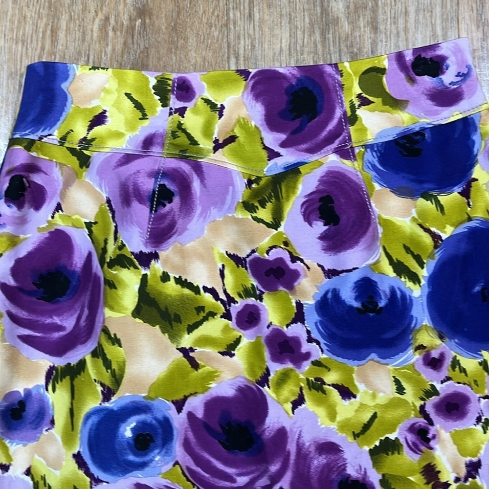 Anthropologie Yoana Baraschi Happenstance Pencil Skirt Size 4 Floral Lined EUC - Picture 2 of 10